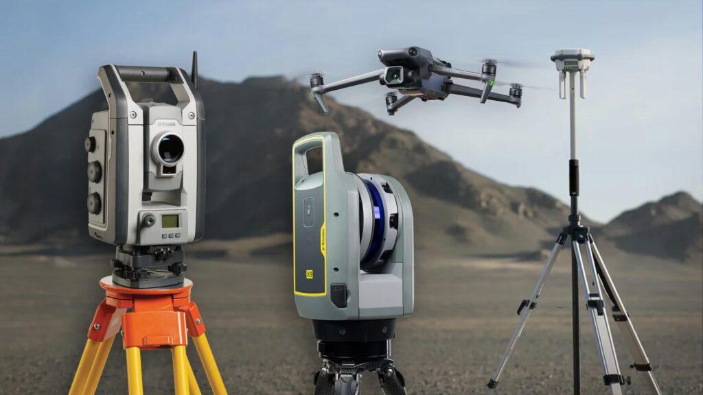 survey equipment construction site